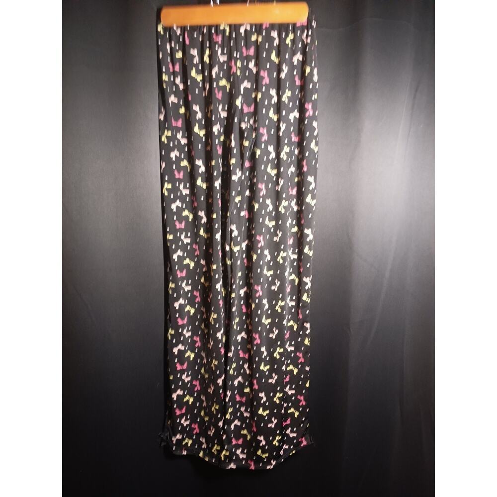 Betsey Johnson Intimates Women’s Small Black Bow Babydoll Nighty Lounge 2 Piece - Picture 6 of 6